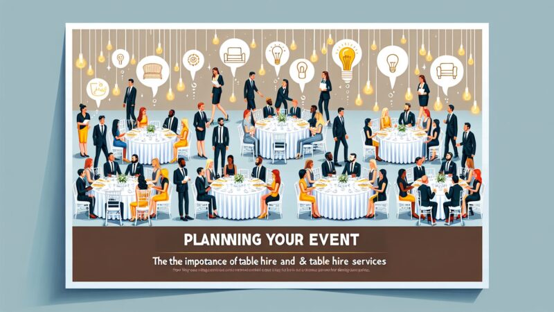 Planning Your Event: The Importance of Table Hire and Chair and Table Hire Services