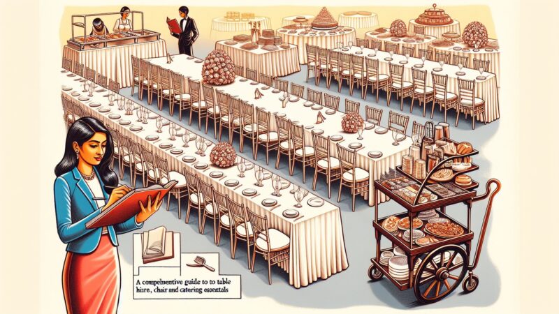 Planning Your Event: A Comprehensive Guide to Table Hire, Chairs and Catering Essentials