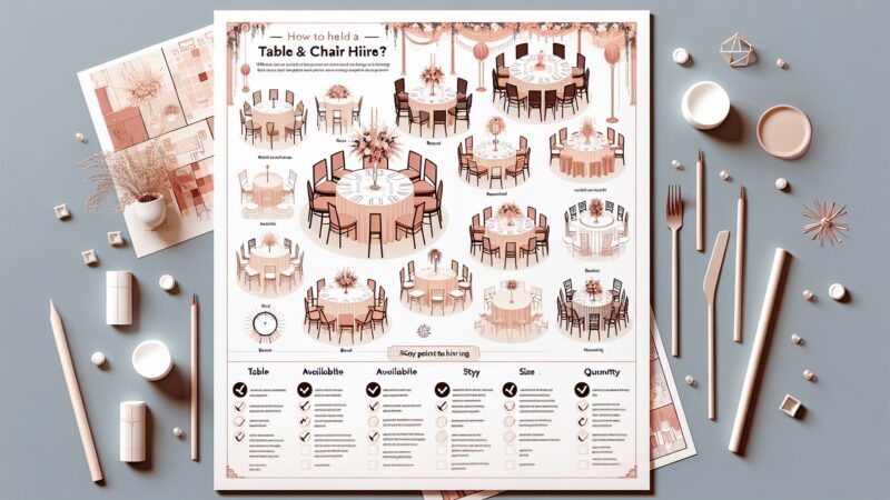 Your Guide to Planning Events with Table Hire & Chairs and Tables Hire Services